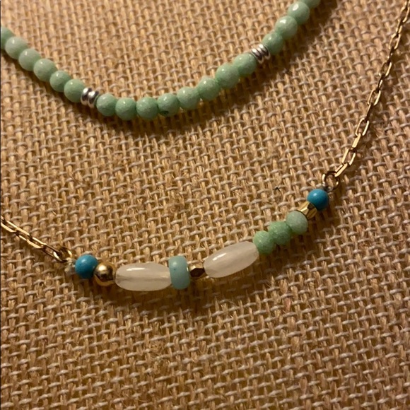 NEW lucky layers triple strand blue bead necklace - Picture 5 of 10